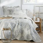 Lovely Casa Couvre lit boutis réversible 240x220 avec 2 taies GALLY