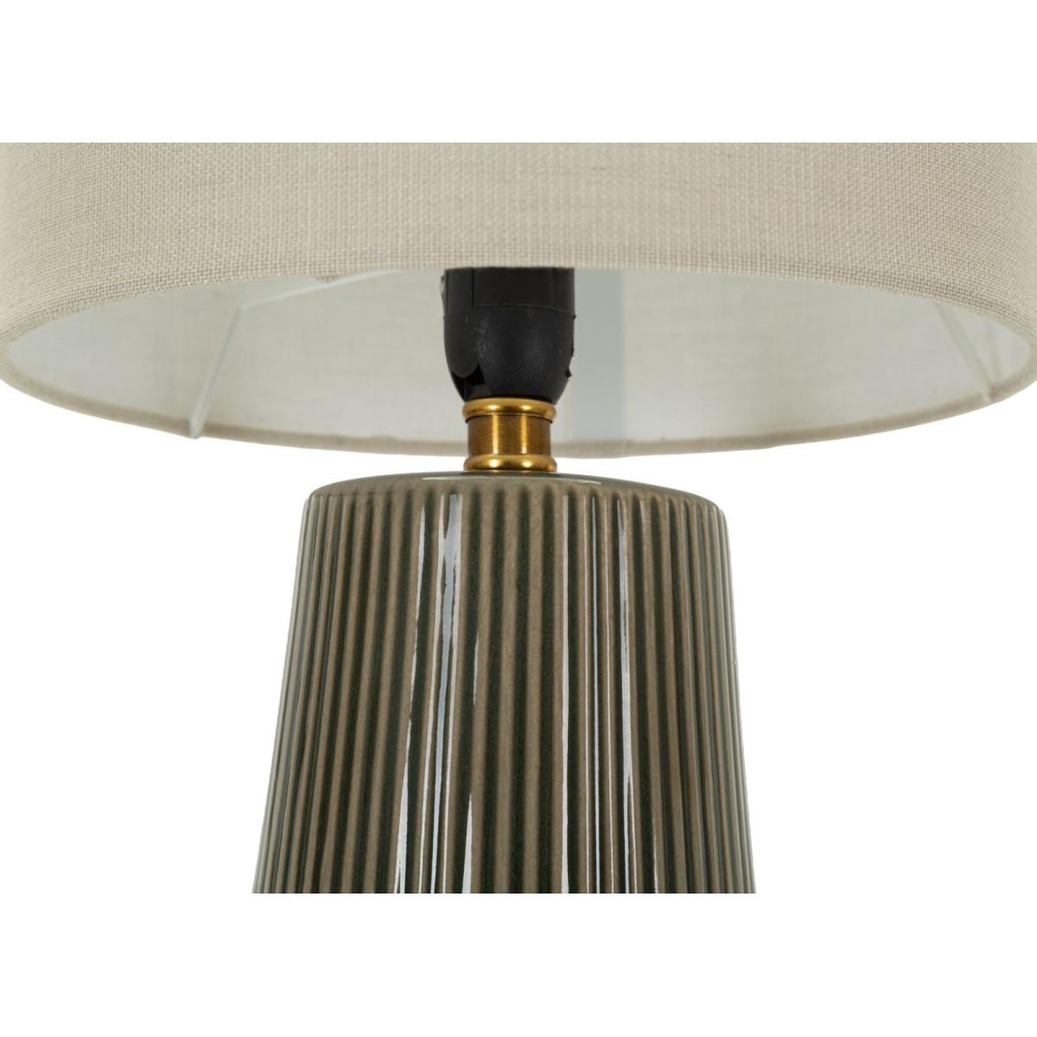 Voir la diapositive 2 : Paris Prix Lampe à Poser en Céramique  Harmony  41cm Vert