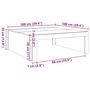Voir la diapositive 6 : VIDAXL Table basse blanc 100x100x35 cm bois d'ingenierie