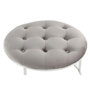 Voir la diapositive 2 : Paris Prix Lot de 2 Tabourets  Becky  60cm Gris & Argent
