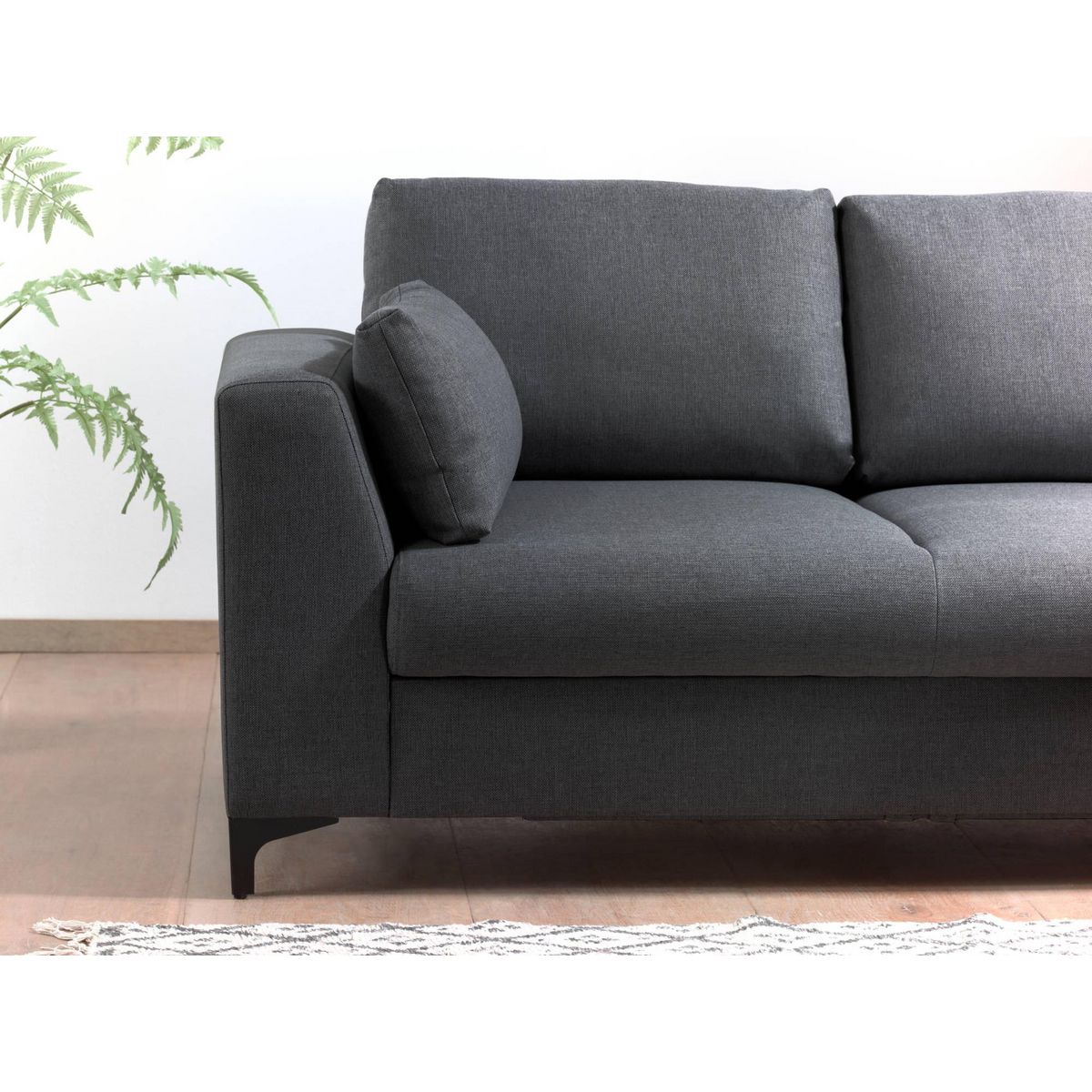 LISA DESIGN Tala - canapé d'angle droit - convertible - 5 places - en tissu