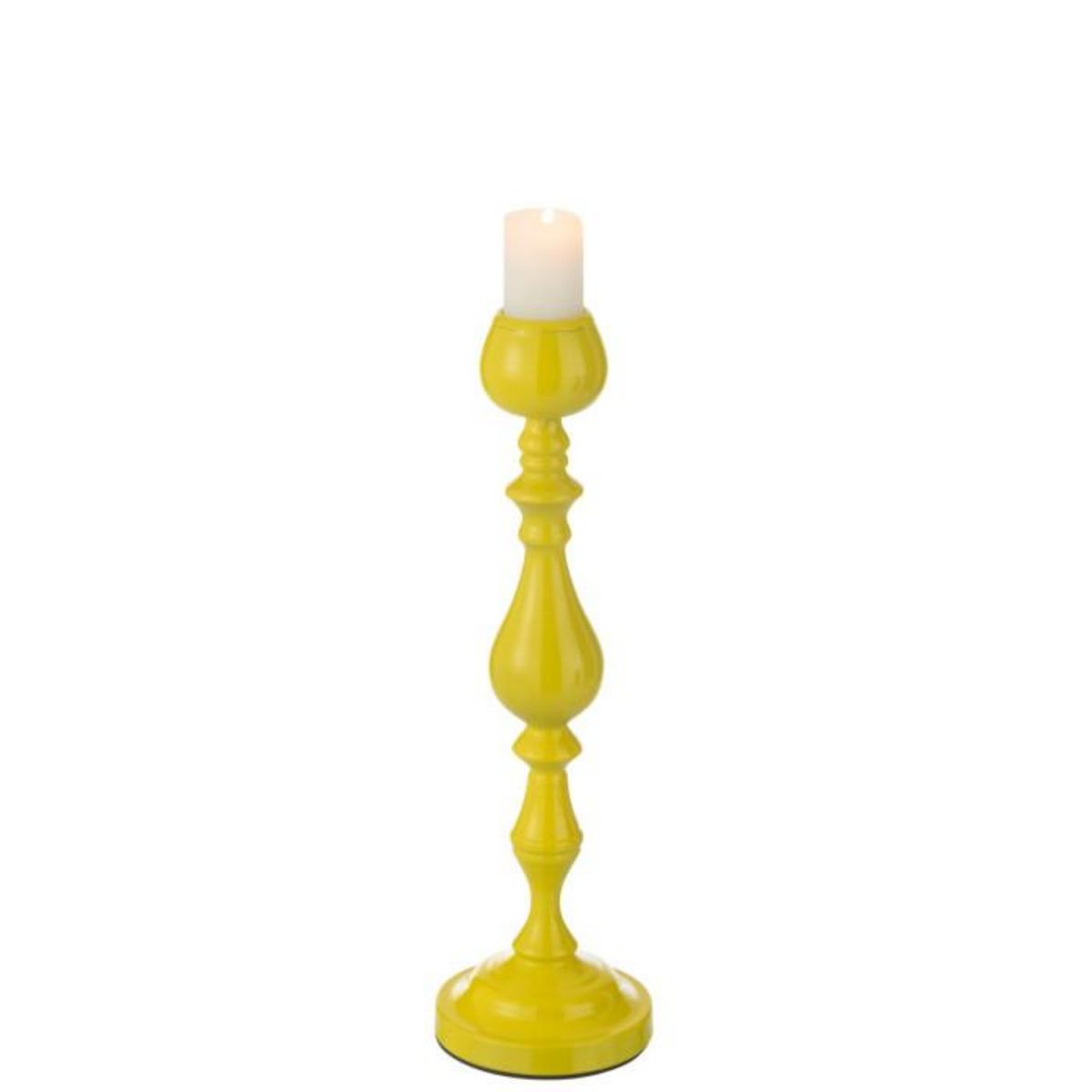 Paris Prix Bougeoir en Métal  Monarchy  47cm Jaune