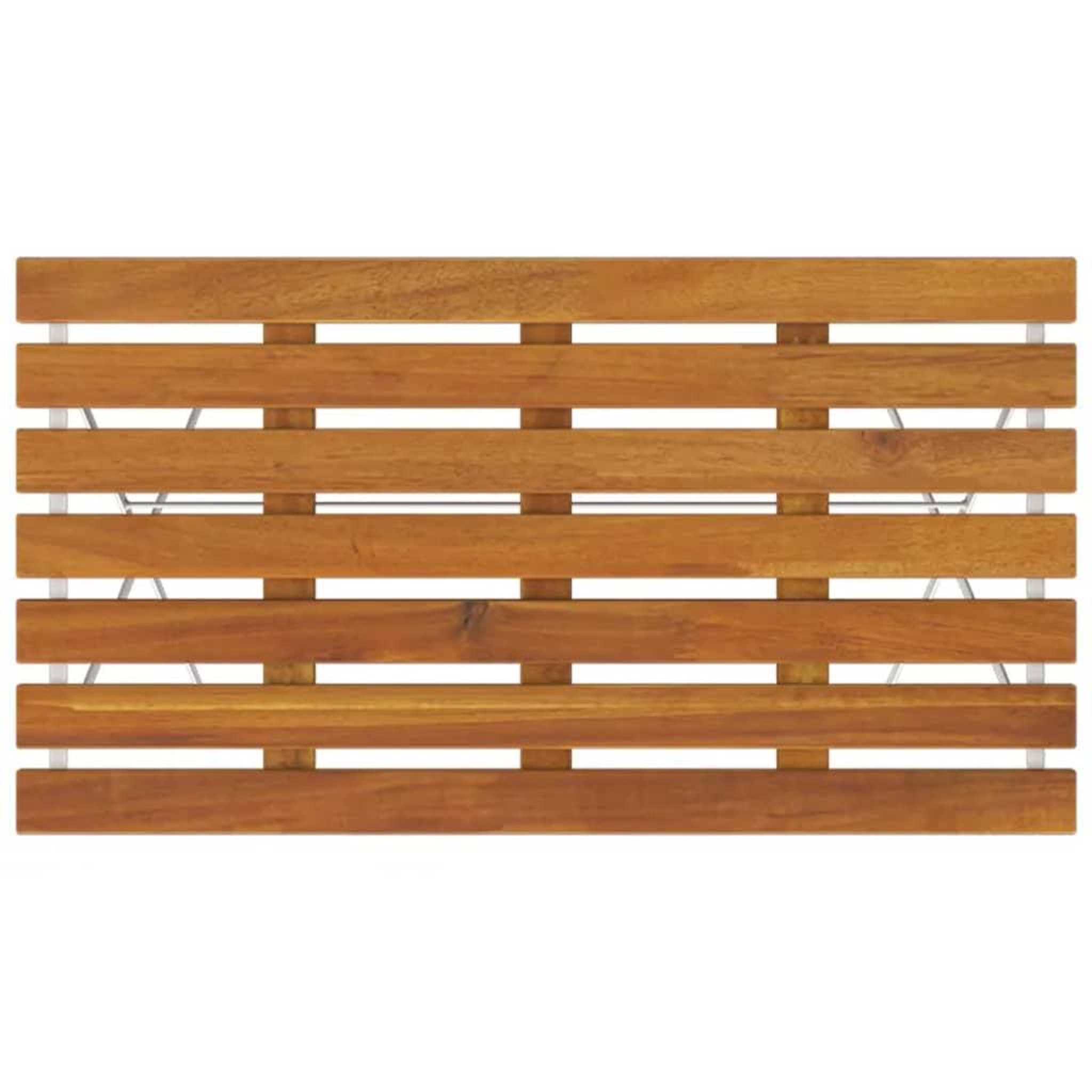 Voir la diapositive 5 : VIDAXL Table de bistro pliante 100x54x71cm Bois acacia solide et acier