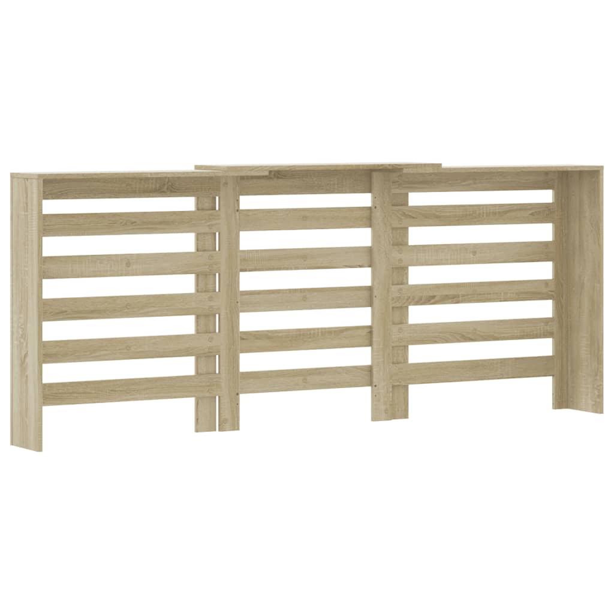 Voir la diapositive 5 : VIDAXL Cache-radiateur chene sonoma 205x21,5x83,5 cm bois d'ingenierie