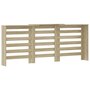 Voir la diapositive 5 : VIDAXL Cache-radiateur chene sonoma 205x21,5x83,5 cm bois d'ingenierie