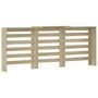 Voir la diapositive 5 : VIDAXL Cache-radiateur chene sonoma 205x21,5x83,5 cm bois d'ingenierie