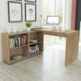 Voir la diapositive 1 : VIDAXL Bureau d'angle 4 etageres chene