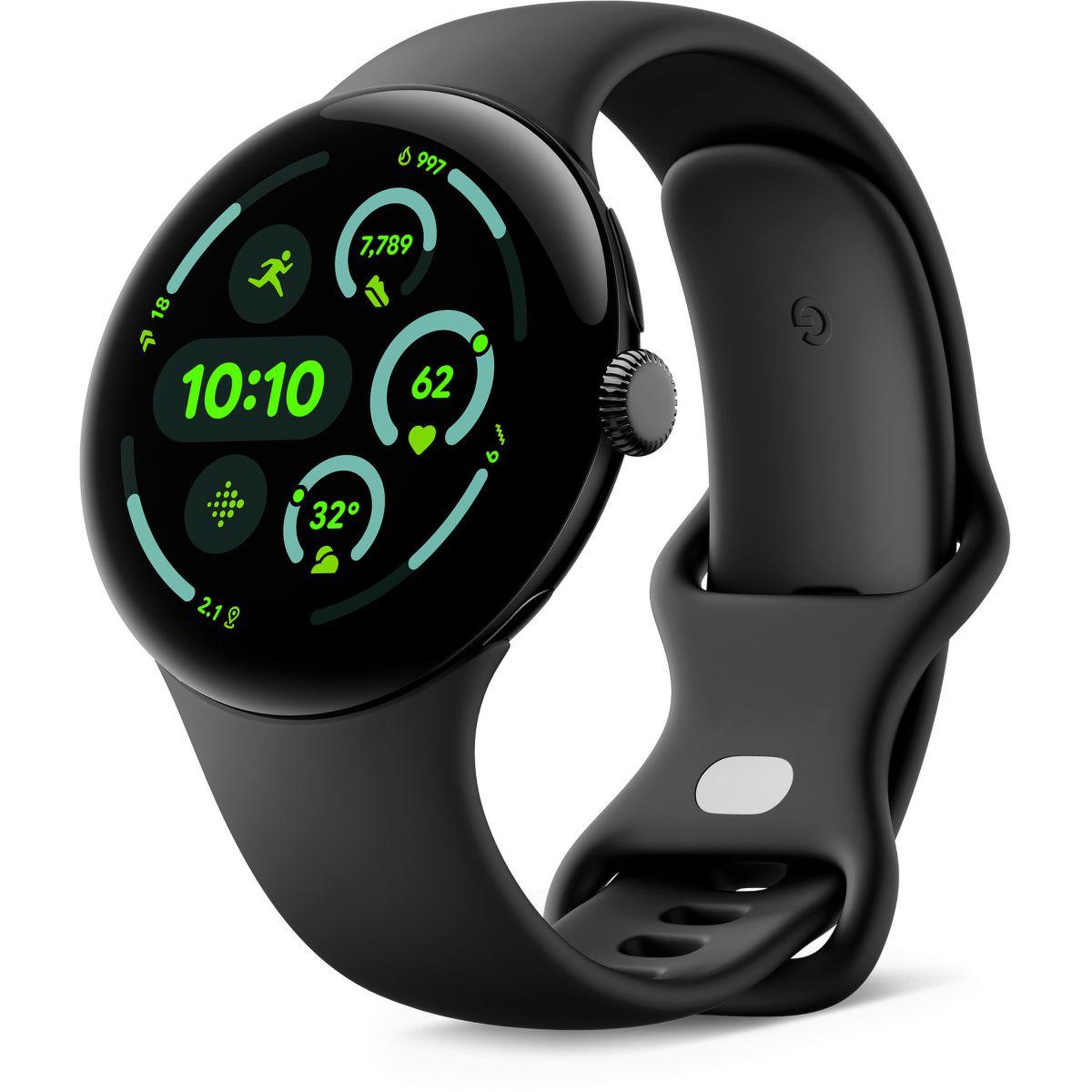 Voir la diapositive 1 : GOOGLE Montre connectée Pixel Watch 3 45 mm Noir Mat 4G