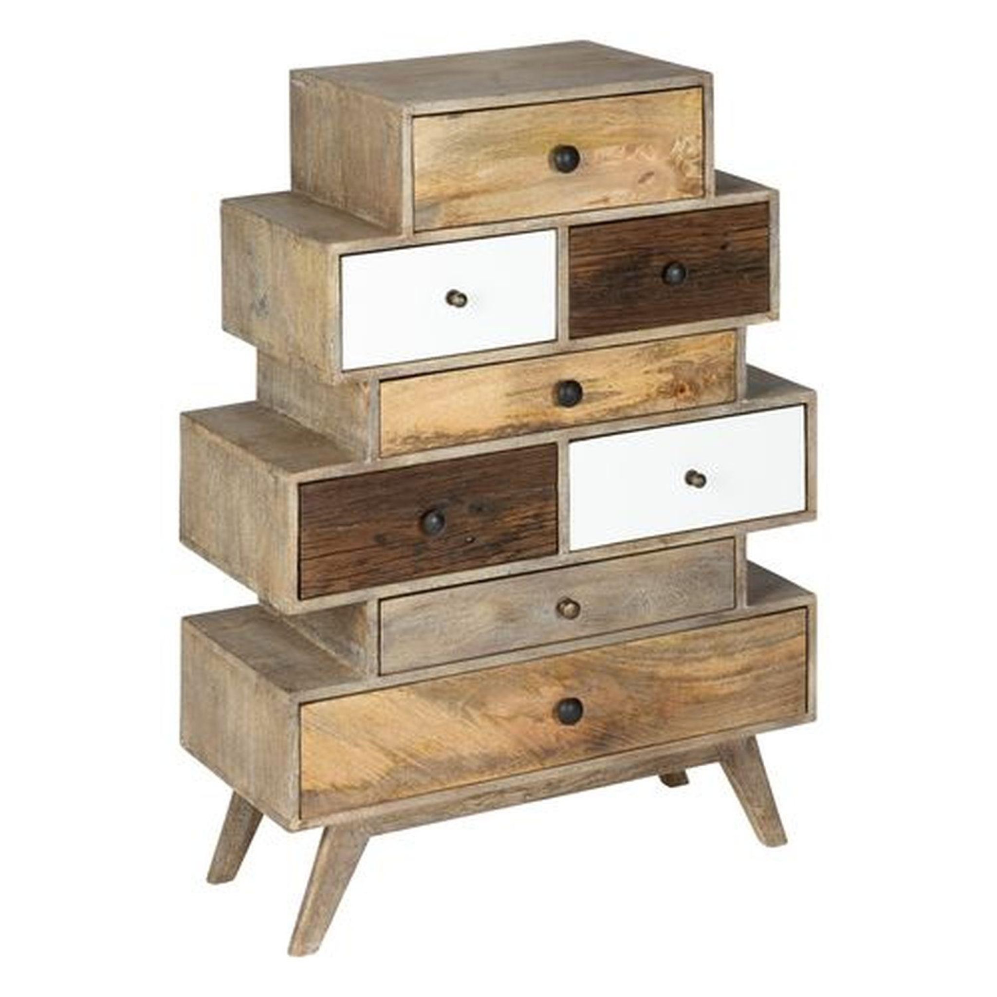 Voir la diapositive 3 : ATMOSPHERA Commode 8 tiroirs en manguier koval - marron