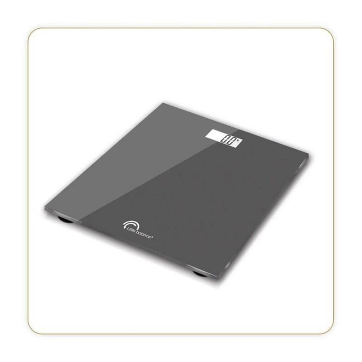 LITTLE BALANCE Pese-personne électronique - LITTLE BALANCE - 160 kg max - plateau verre trempé - couleur gris