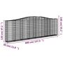 Voir la diapositive 6 : VIDAXL Paniers a gabions arques 10 pcs 400x30x120/140 cm Fer galvanise