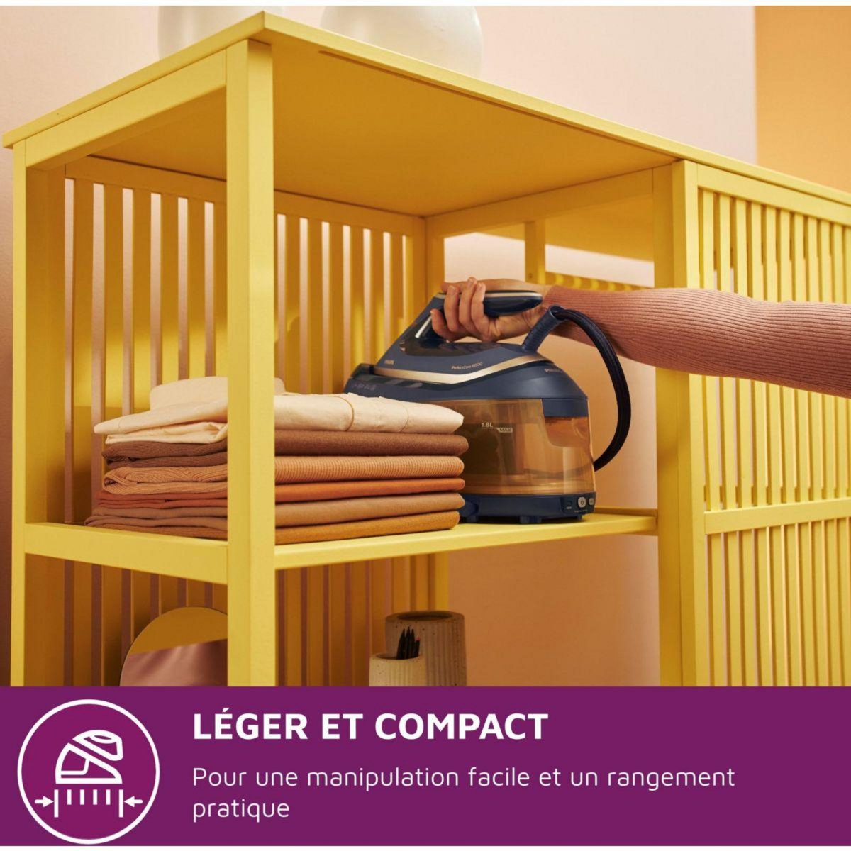 Philips Centrale vapeur PSG6066/20 bleu et doré 1,8L