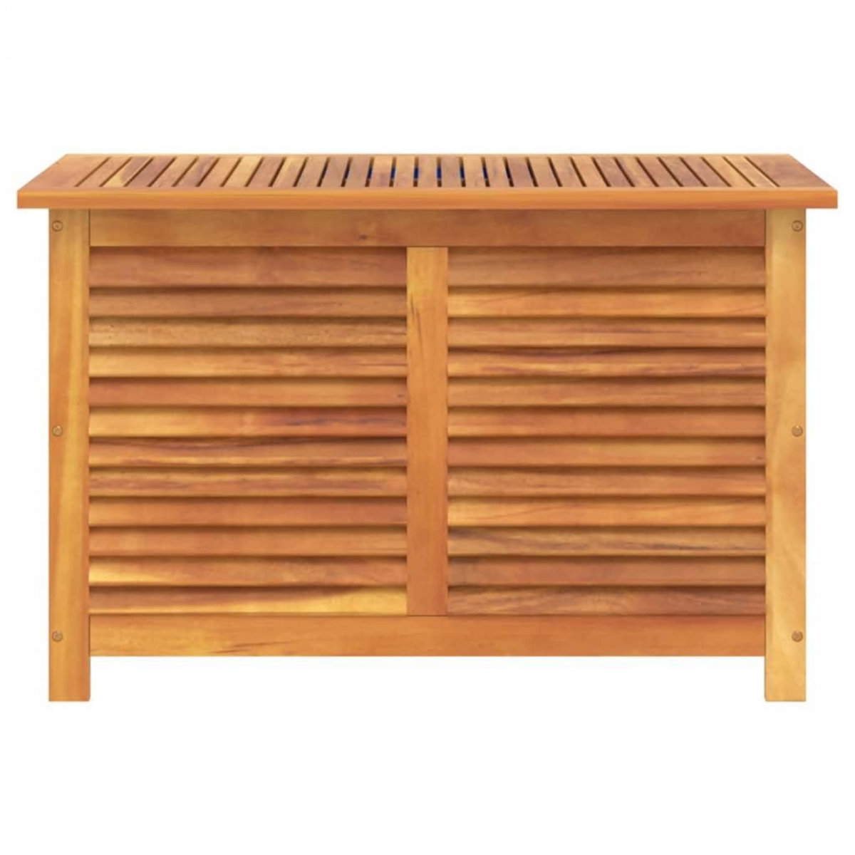 VIDAXL Boîte de rangement de jardin persiennes 90x50x56 cm bois acacia