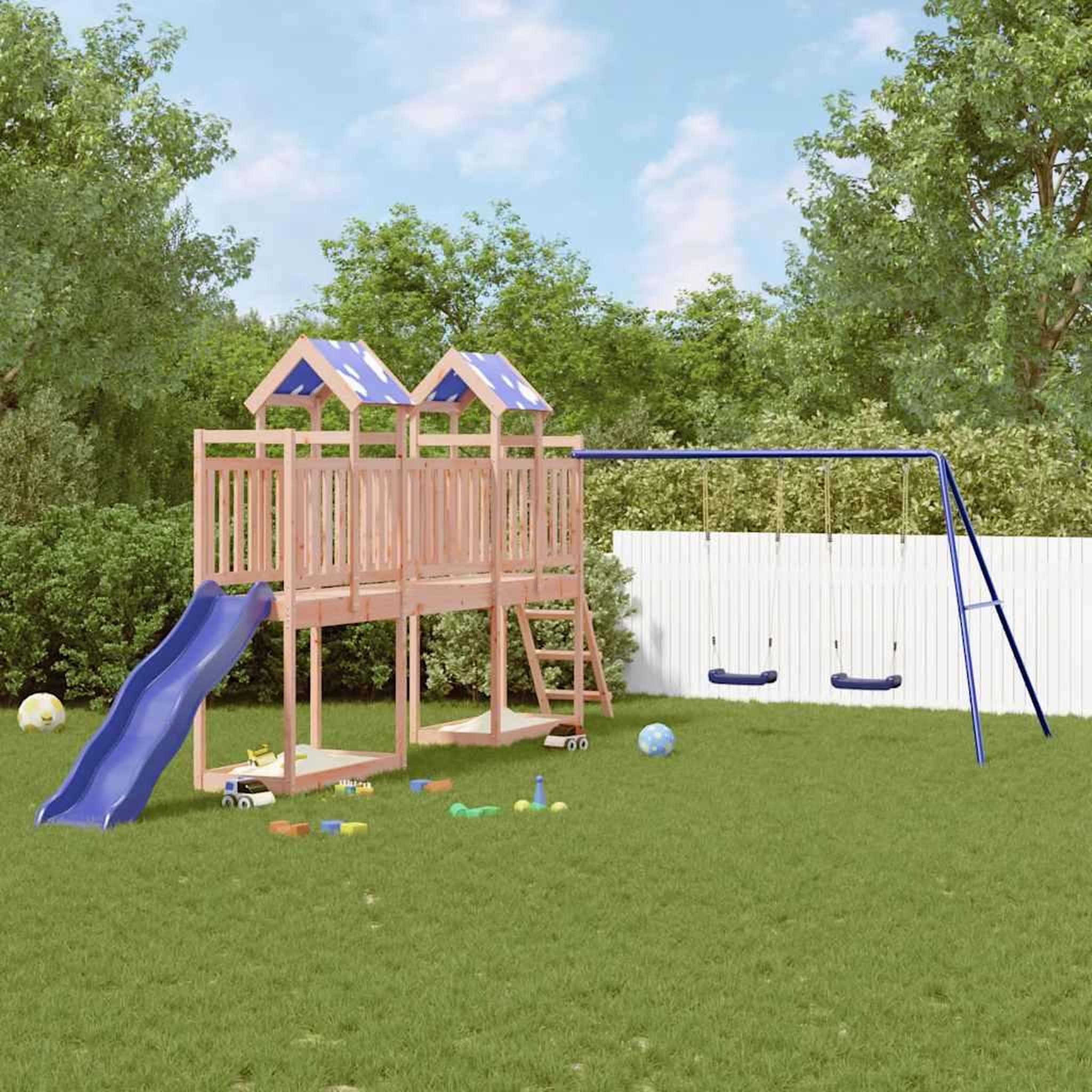 VIDAXL Aire de jeux d'exterieur bois massif de douglas