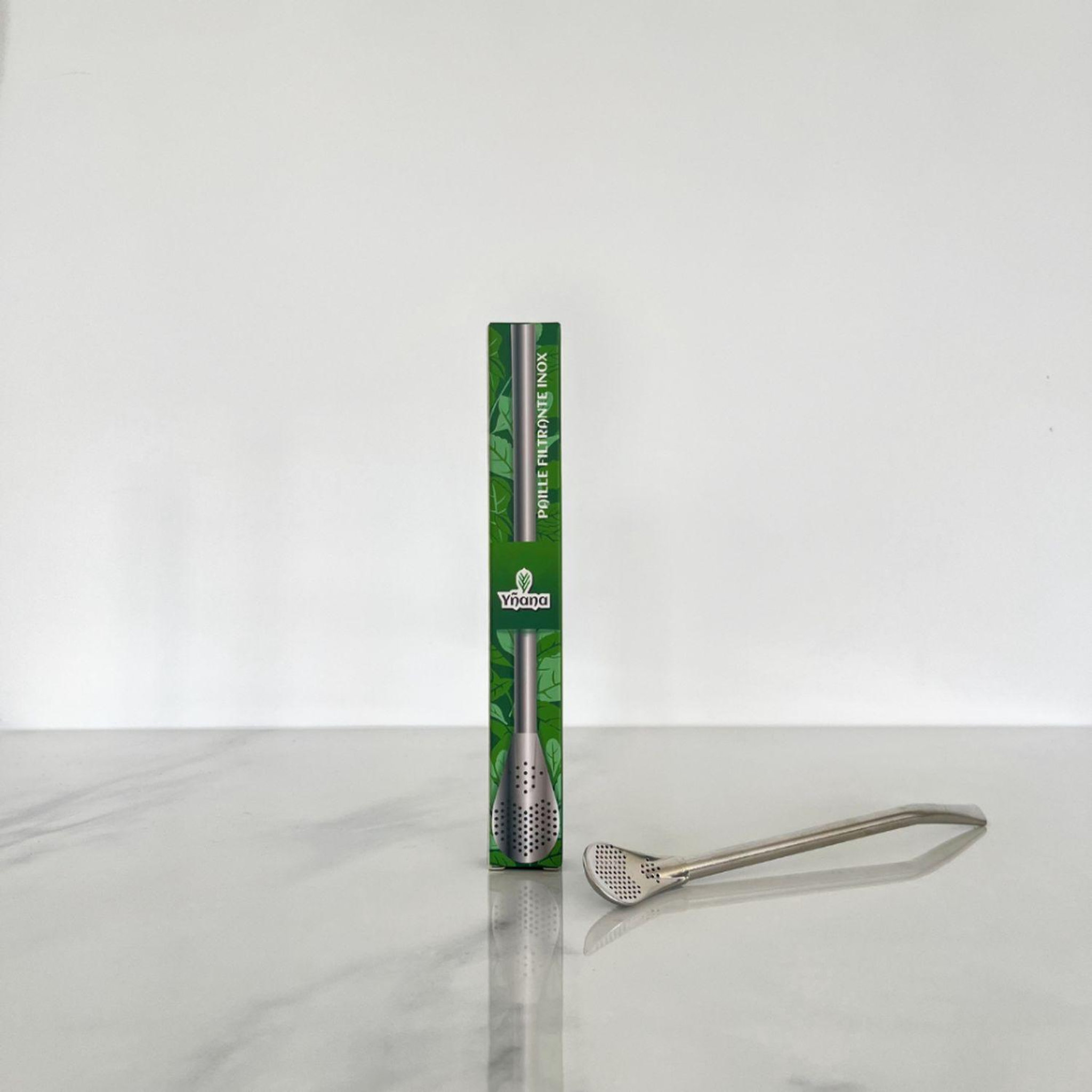 Voir la diapositive 3 : Paille filtrante à maté 17,5cm - Bombilla