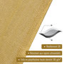 Voir la diapositive 5 : HOMCOM Voile d'ombrage rectangulaire 4x6m toile solaire taud de soleil sable