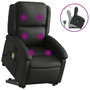Voir la diapositive 2 : VIDAXL Fauteuil inclinable de massage noir cuir veritable