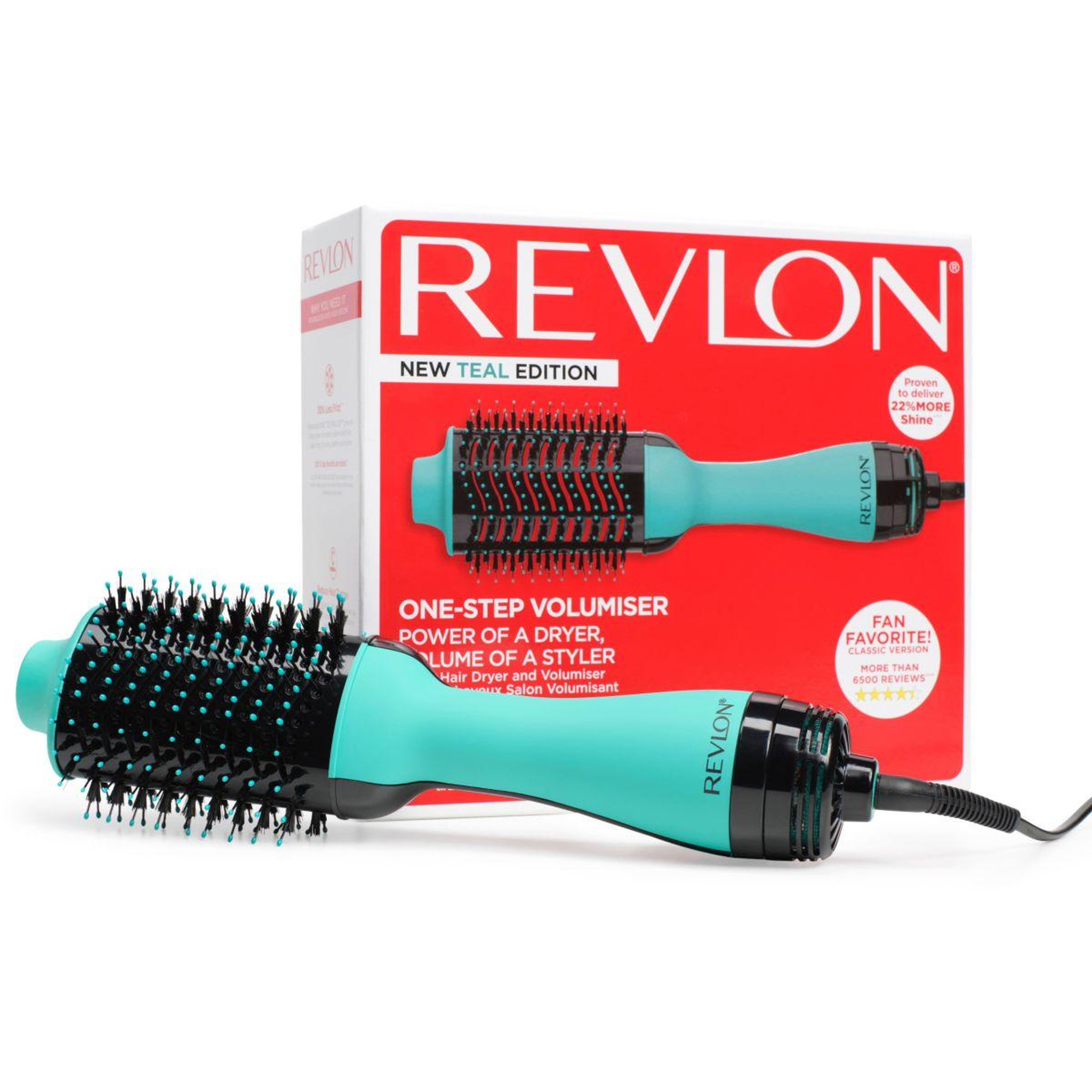 Revlon Brosse soufflante RVDR5222TE One-Step Volumisant Bleu Turquoise