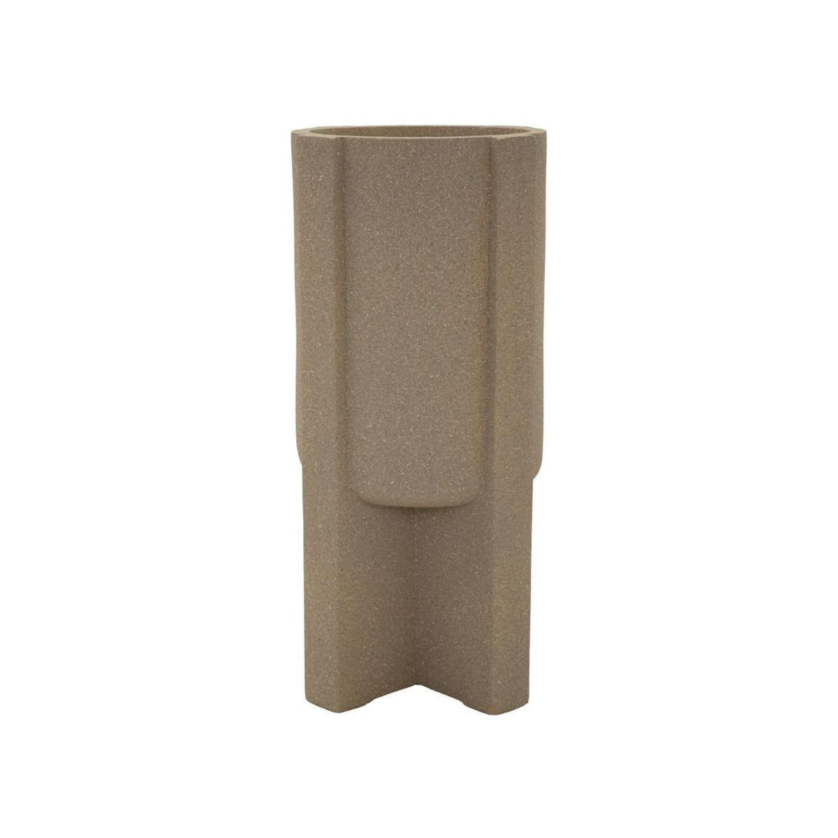 Paris Prix Cache-Pot Design  Moai  80cm Marron