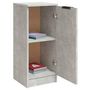Voir la diapositive 5 : VIDAXL Buffets 2 pcs Gris beton 30x30x70 cm Bois d'ingenierie