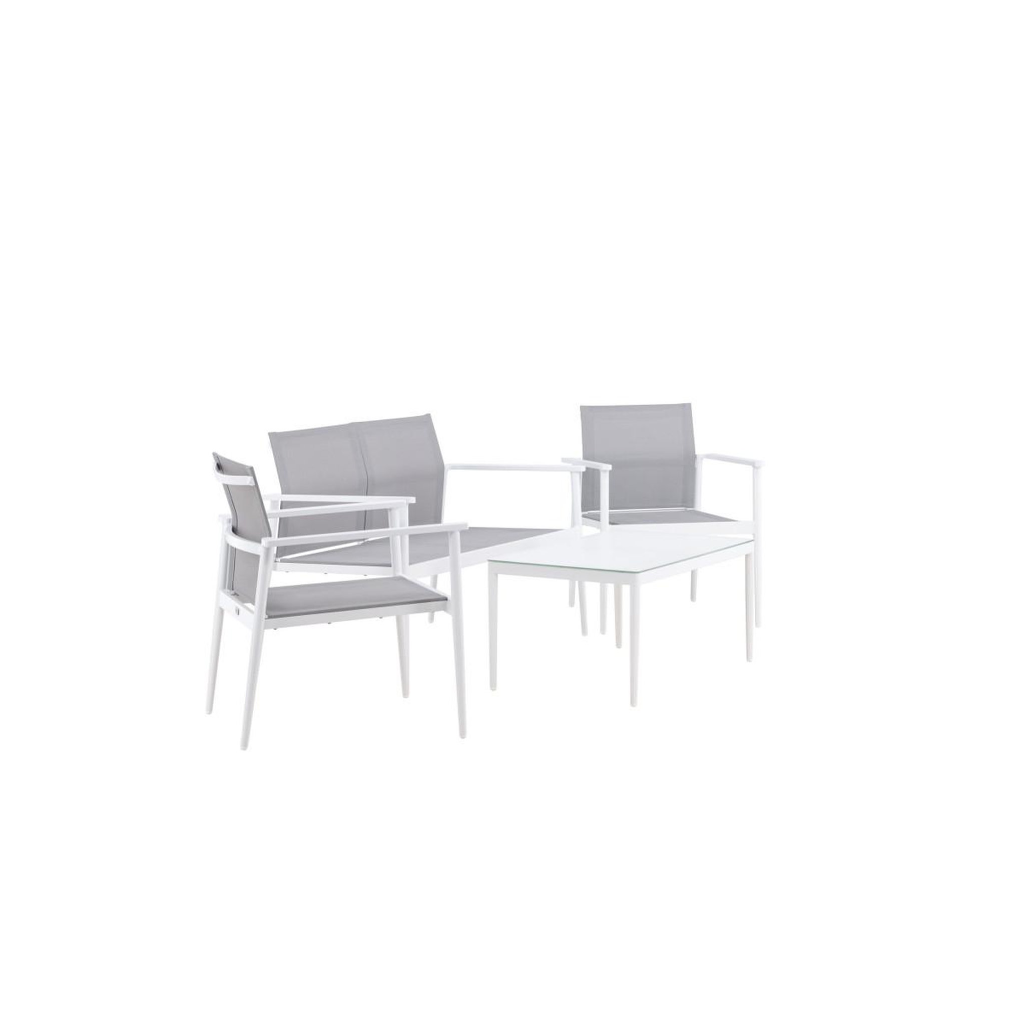 Voir la diapositive 3 : Paris Prix Salon de jardin  break  105cm blanc