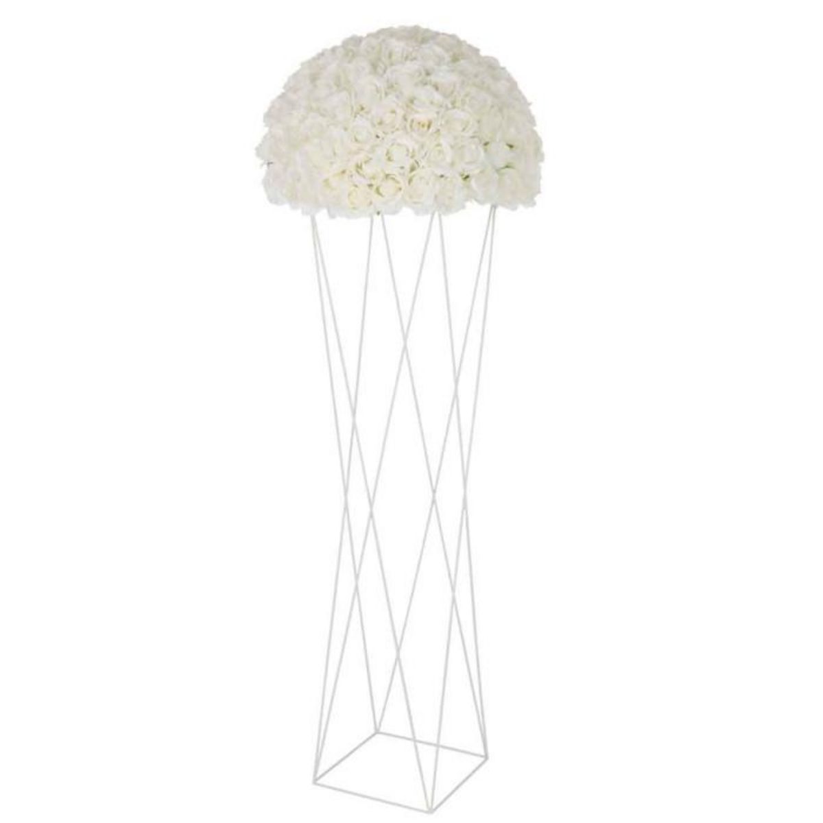 Paris Prix Cache-Pot en Métal  Support Croix  145cm Blanc