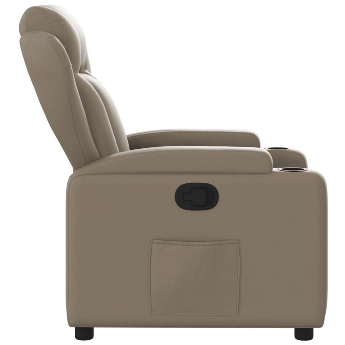 VIDAXL Fauteuil inclinable Cappuccino Similicuir