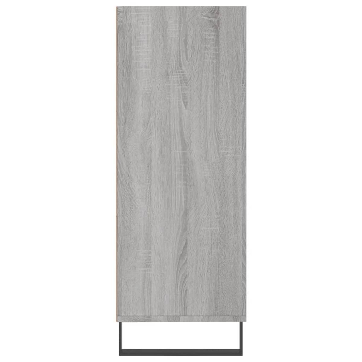 VIDAXL Armoire a etageres sonoma gris 69,5x32,5x90cm bois d'ingenierie
