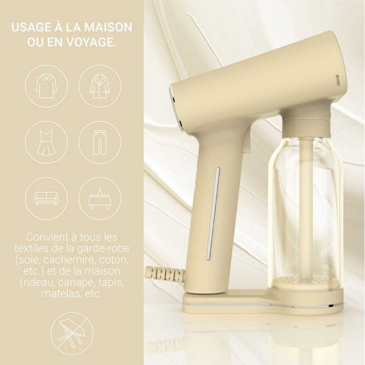 Steamone Défroisseur vapeur Cream 400 Karl XL Rust