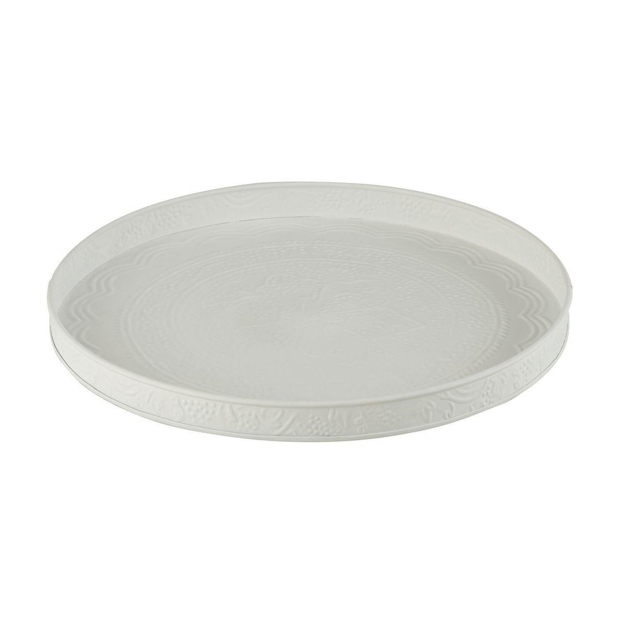 Voir la diapositive 1 : J-LINE Plateau de service déco  sévilla  50cm blanc