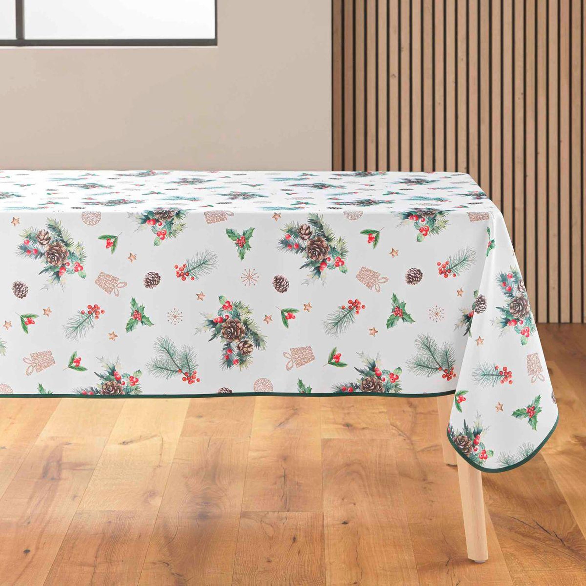 Douceur d'Intérieur Nappe antitache imprimé  hollystar  150x300cm multicolore