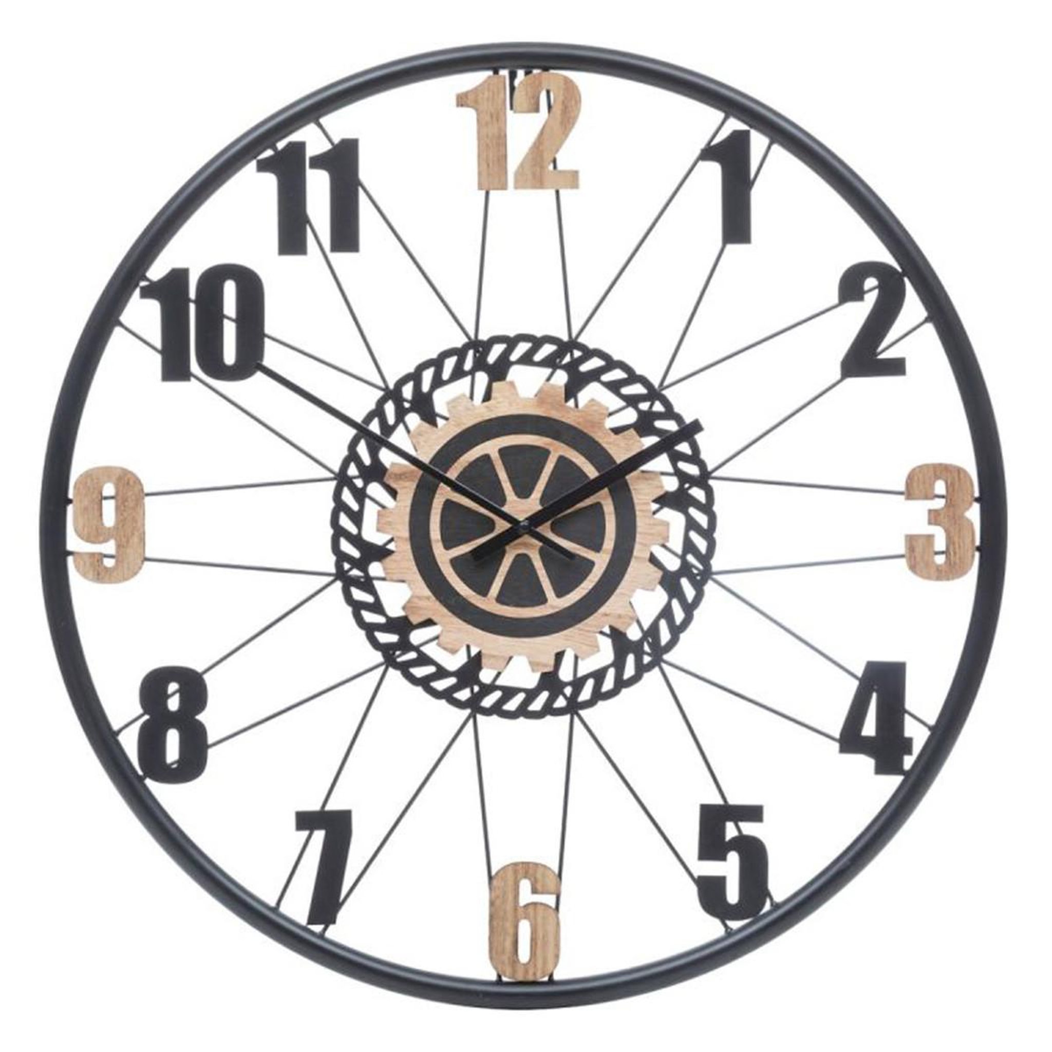 ATMOSPHERA Horloge murale déco  mohan  65cm noir