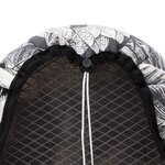 FIVE Housse à repasser 5 couches imprimé tropical - Noir et blanc