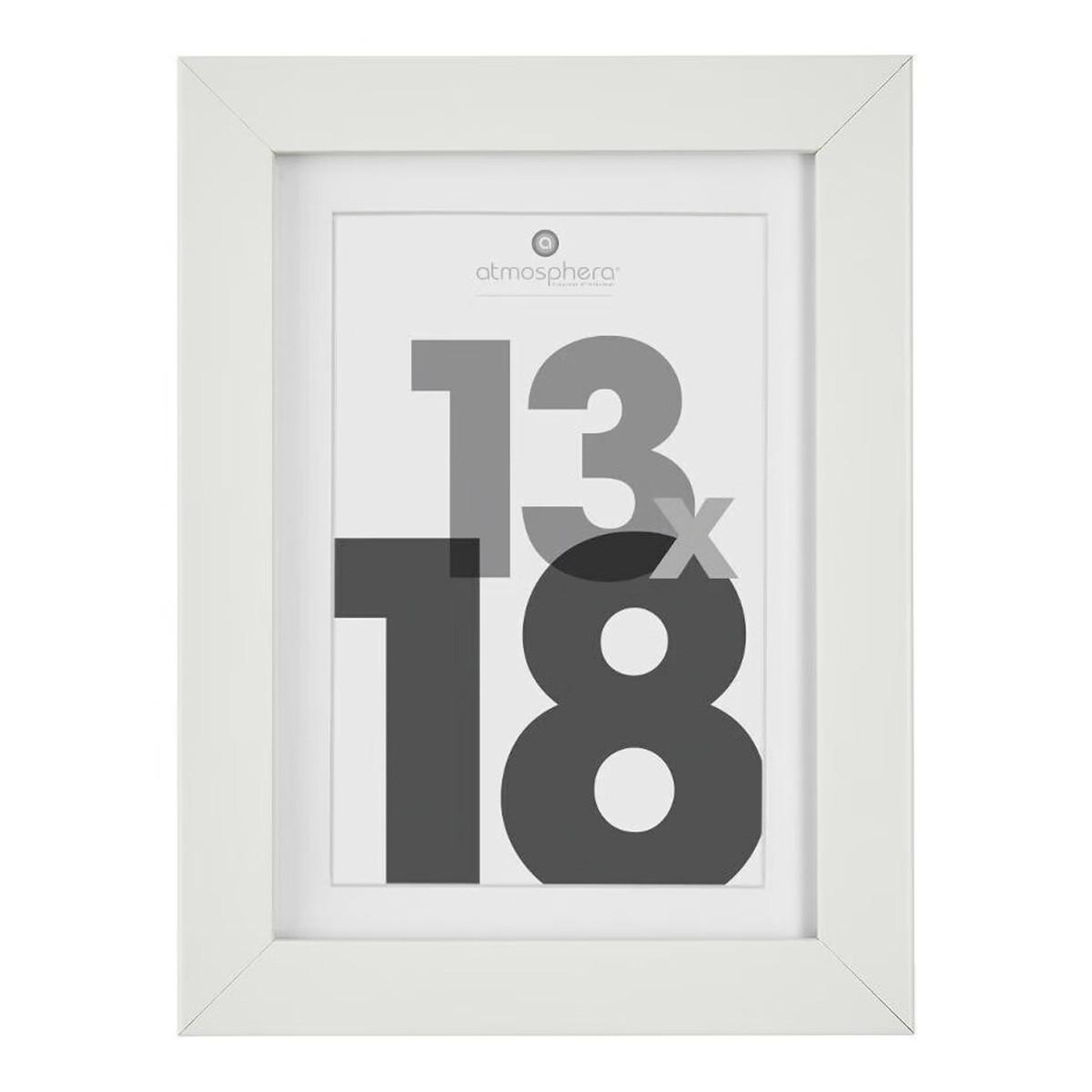 ATMOSPHERA Cadre photo bois  eva  13x18cm blanc