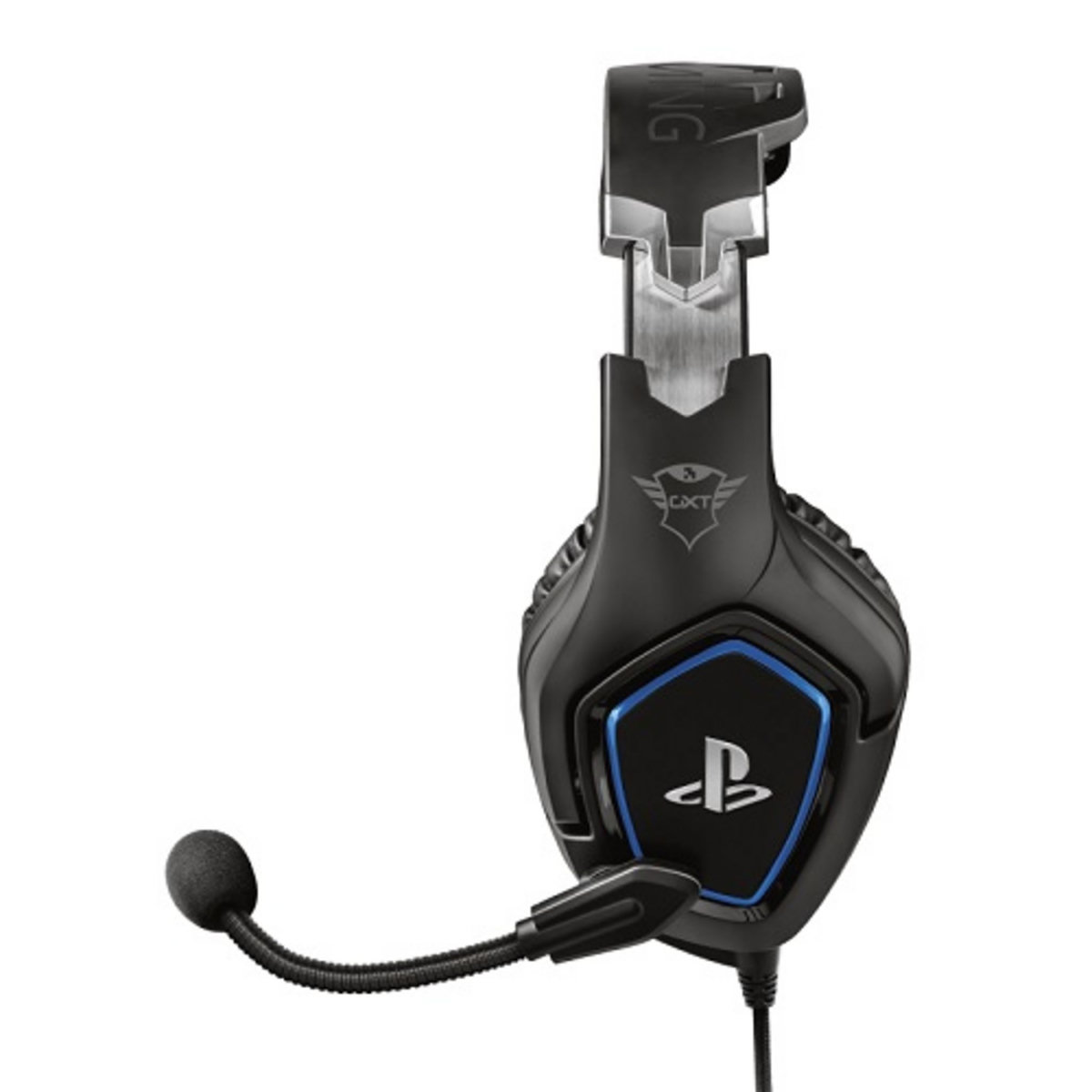 TRUST Casque - Micro Forze Black Officiel Compatible PS5 / PS4 / Switch / Xbox 