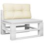 Voir la diapositive 3 : VIDAXL Coussin de palette creme 70x40x12 cm tissu