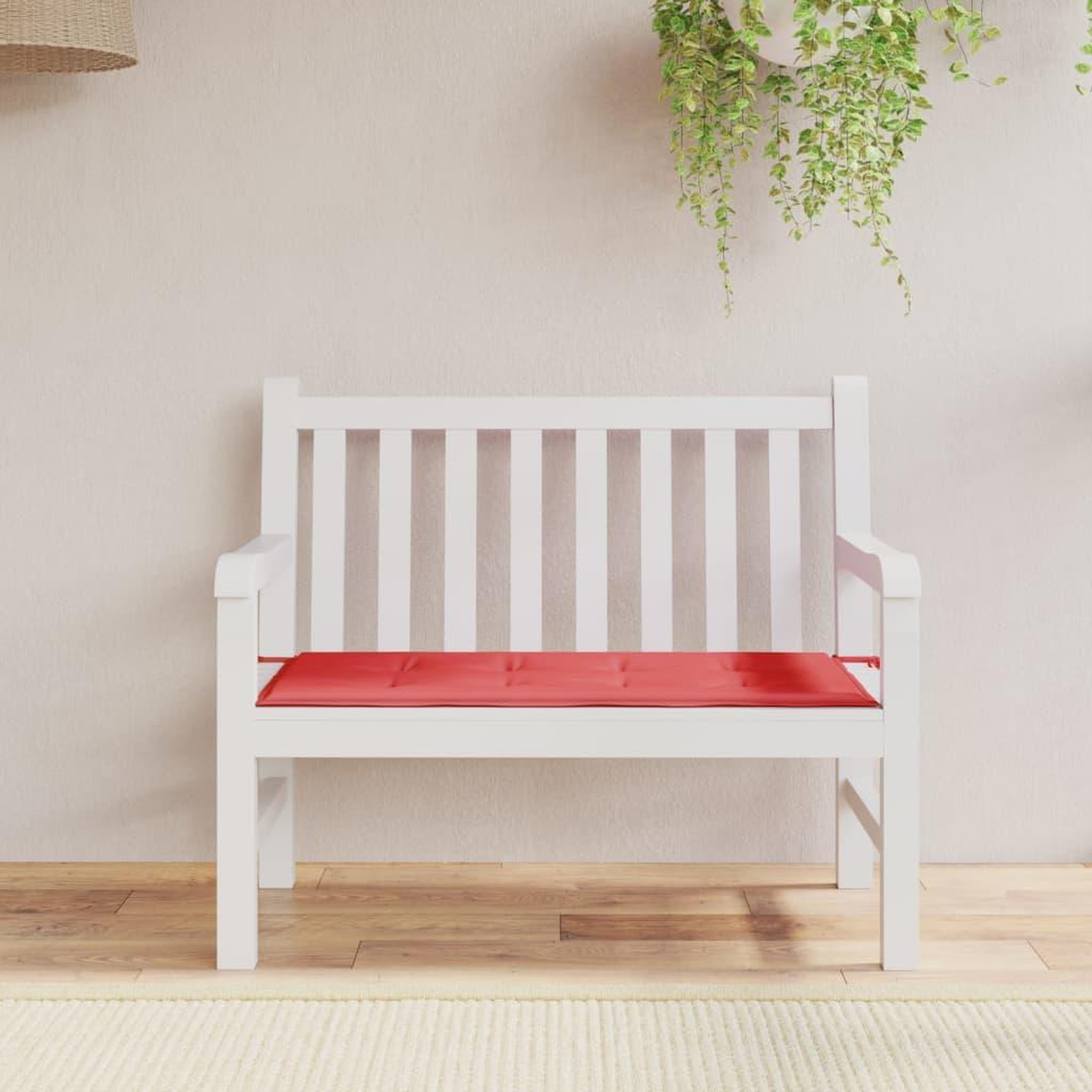 Voir la diapositive 1 : VIDAXL Coussin de banc de jardin rouge 120x50x3 cm tissu oxford