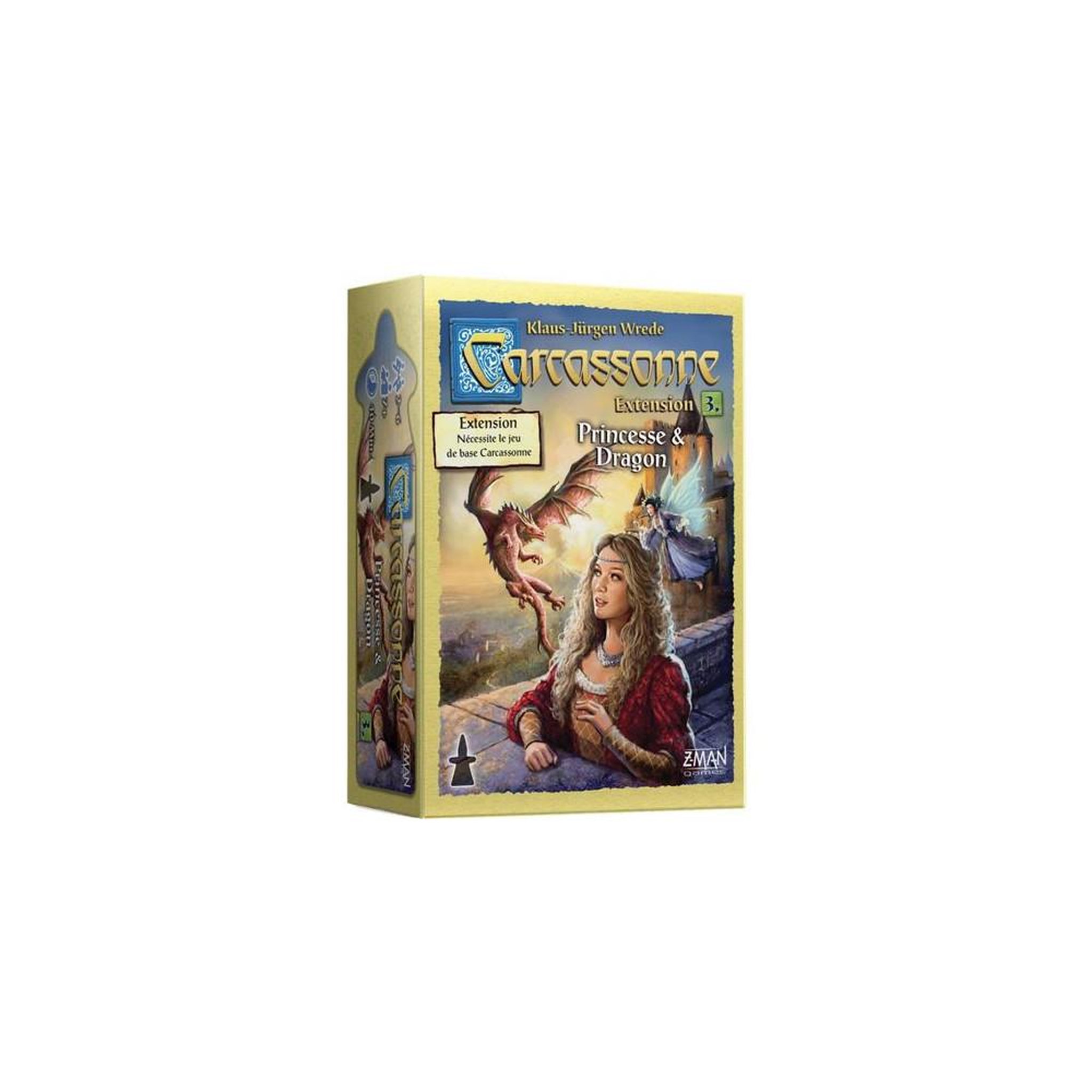 Asmodee Jeu de stratégie Asmodee Extension Carcassonne Princesse et Dragon