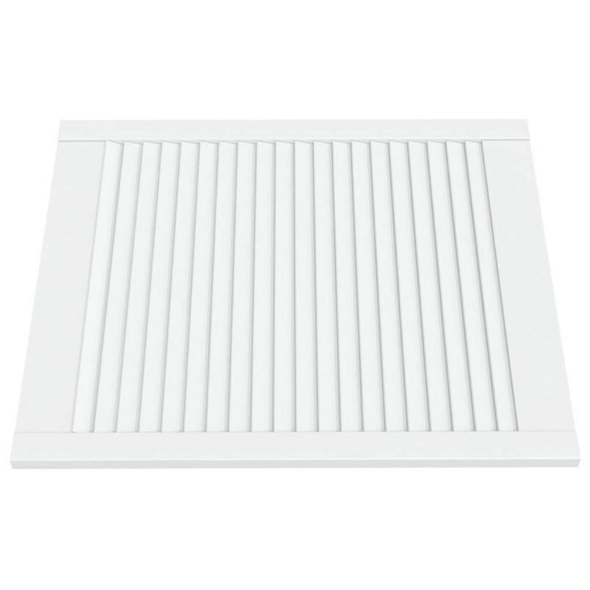 VIDAXL Portes d armoire à persiennes 4 pcs blanc 69x59,4 cm pin massif