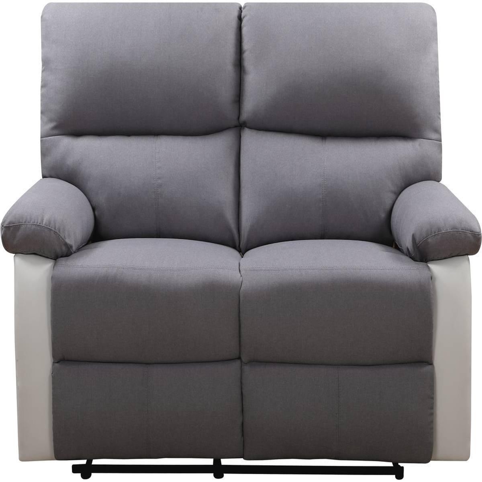 Voir la diapositive 3 : Habitat et Jardin Canapé relax  lincoln  - 147 x 89 x 103 cm - 2 places - blanc / gris clair