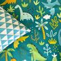 Voir la diapositive 4 : FUTURE HOME Parure de lit enfant réversible imprimé Dinosaure 140x200cm