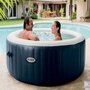 Voir la diapositive 4 : INTEX Spa gonflable PureSpa Blue Navy rond Bulles 6 places - Intex
