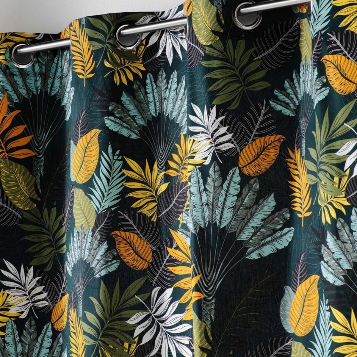 Douceur d'Intérieur Rideau à œillets 140x240 Panazio bleu coton