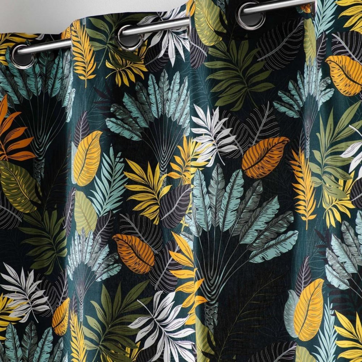 Douceur d'Intérieur Rideau à œillets 140x240 Panazio bleu coton