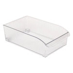 FIVE Bac de Rangement Frigo à Roulettes  Streaks  20x31cm Transparent