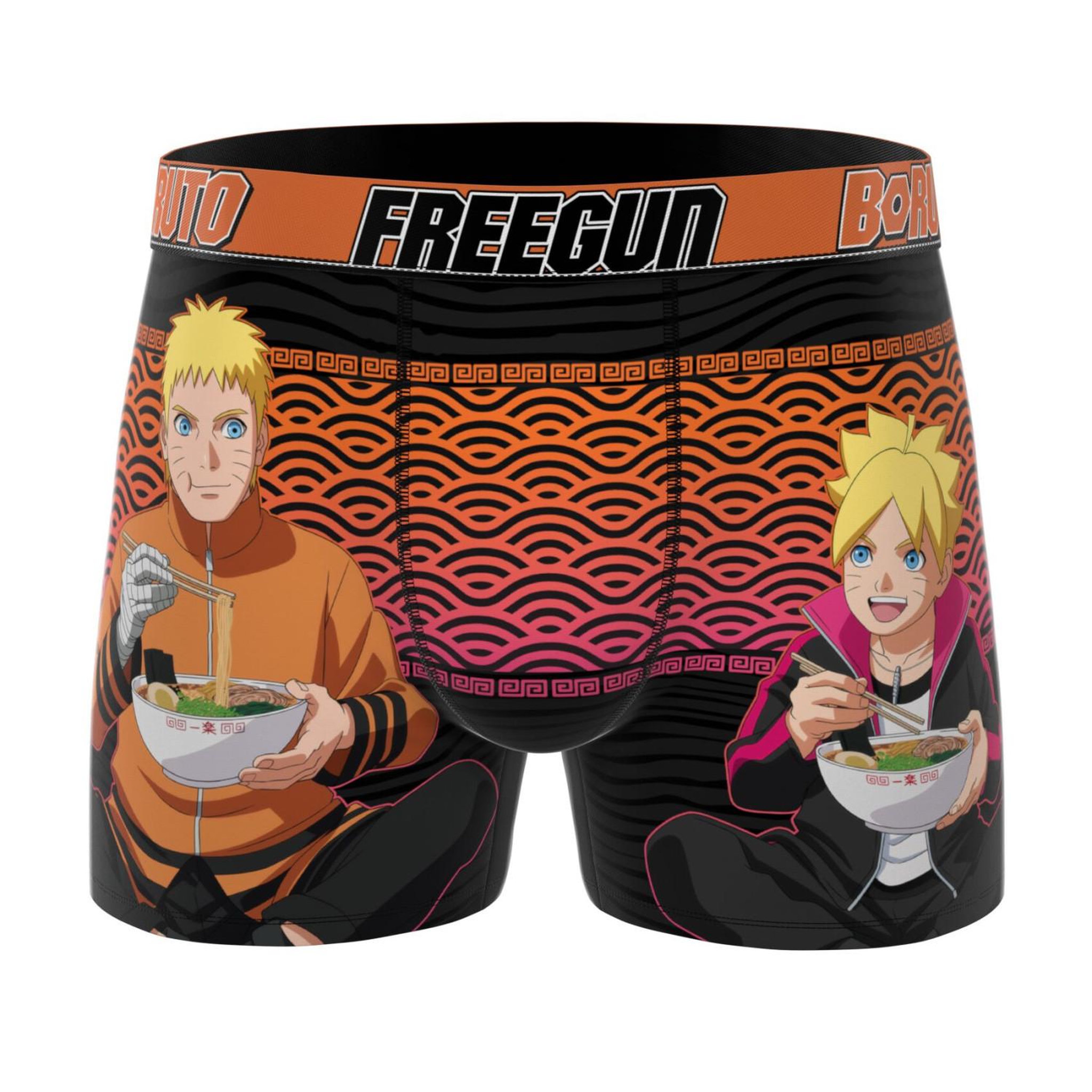 Voir la diapositive 5 : FREEGUN Lot de 3 boxers homme boruto