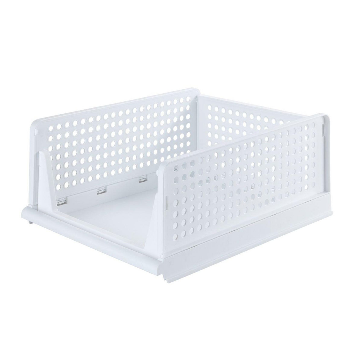 Wenko Lot de 2 Paniers pliables - Blanc