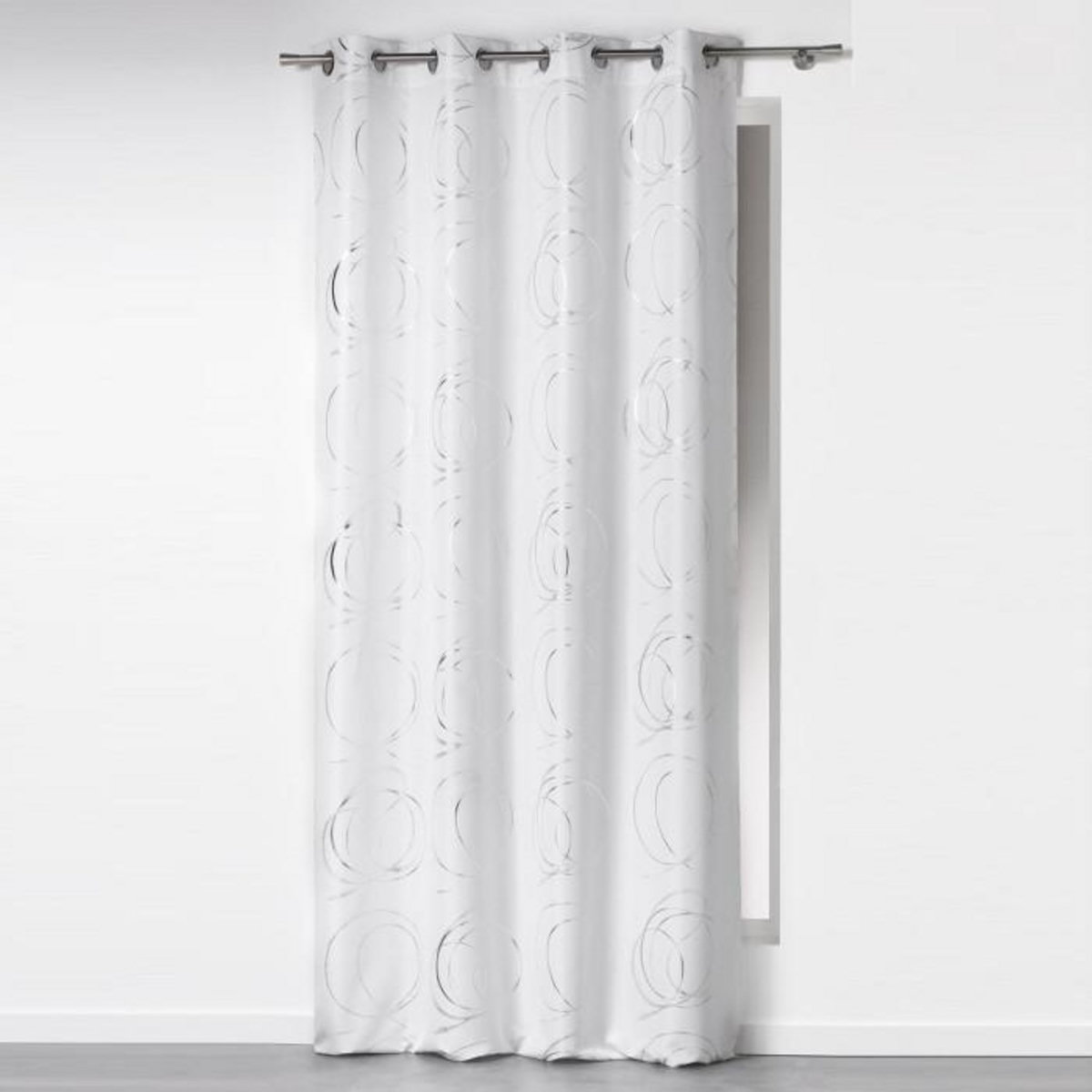 Paris Prix Rideau Imprimé  Bully  140x260cm Blanc