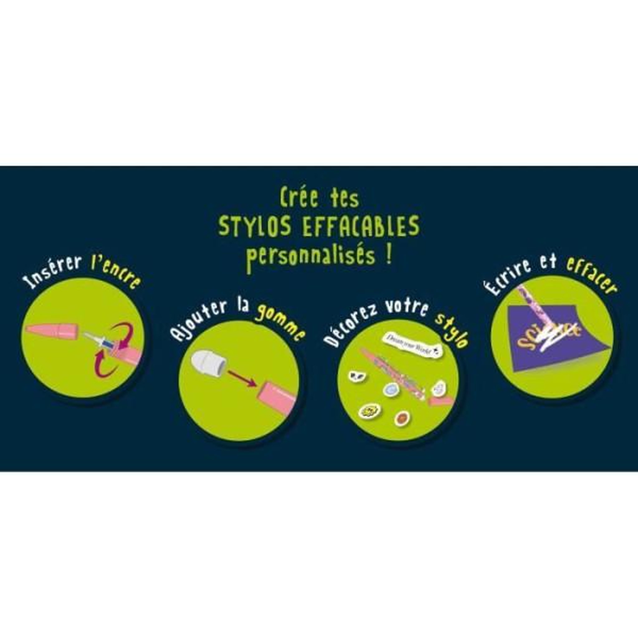 Voir la diapositive 3 : LISCIANI GIOCHI Laboratoire de stylos effaçables - Kit Scientifique - I'M A GENIUS - Stylos a personnaliser, Expériences d'encre