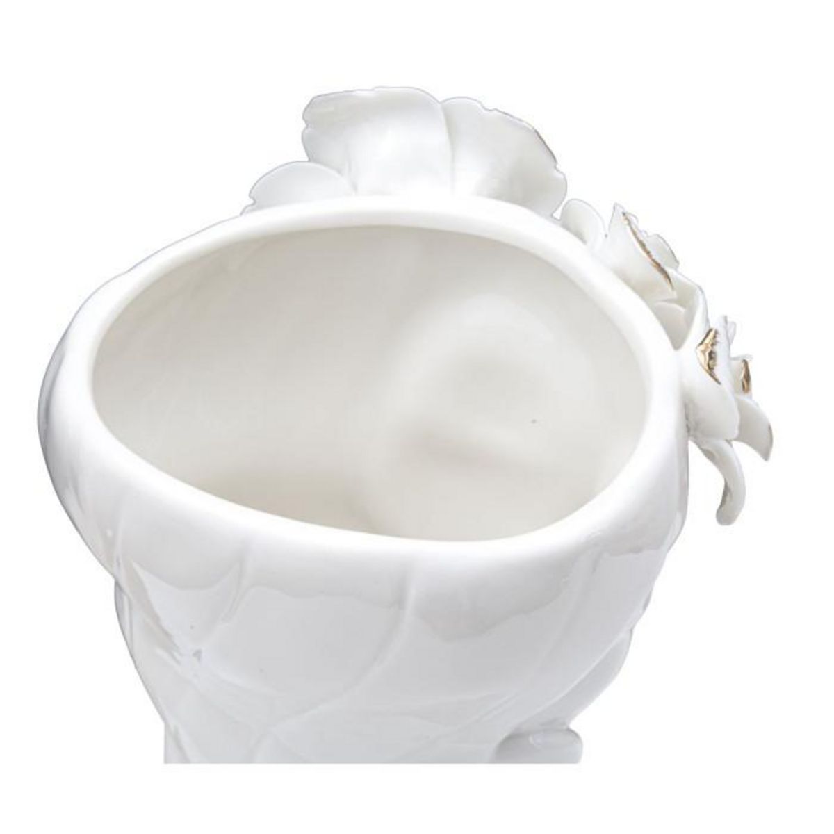 Paris Prix Vase Déco en Porcelaine  Woman Cute  29cm Blanc